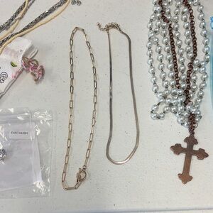 Silver and Gold Tone Chain Necklaces